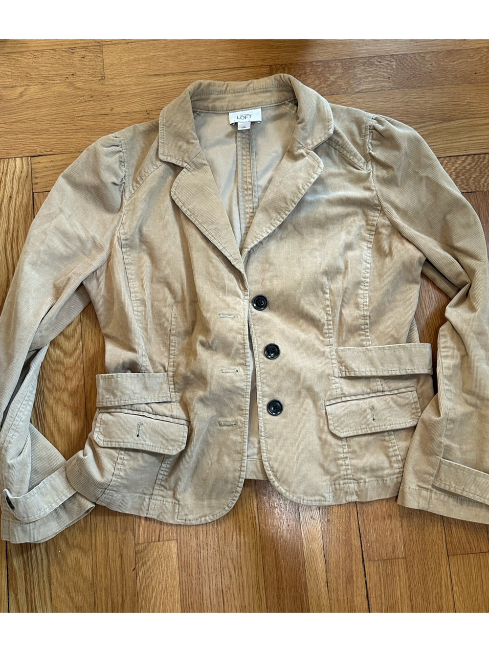 Women's Tan Corduroy Blazer Jacket preppy academia college